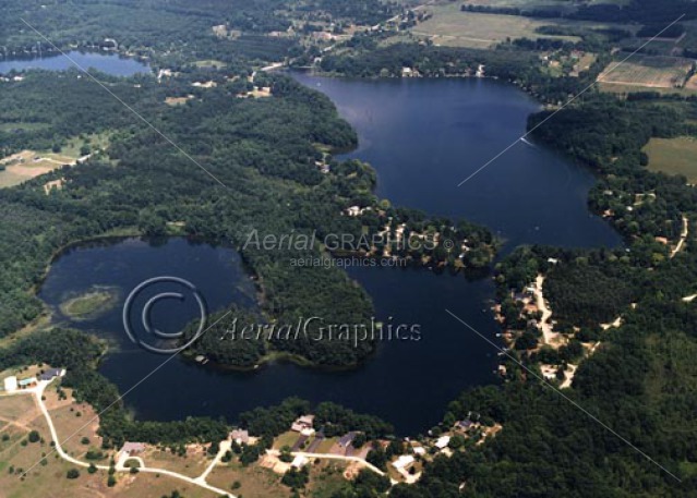 Horseshoe & Woodbeck Lake in Kent County, Michigan